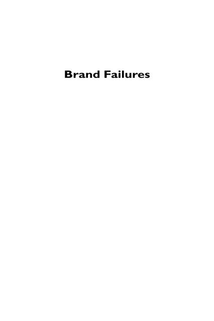 Brand Failures