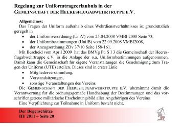 Regelung zur Uniformtrageerlaubnis in der