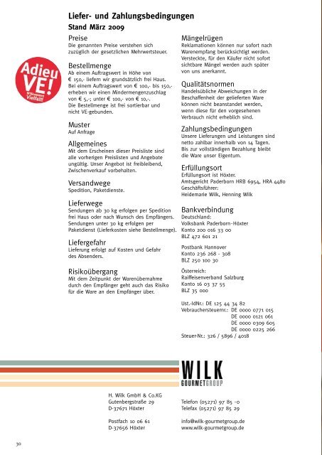 WI LK Wurst & Schinken - Wilk Gourmetgroup