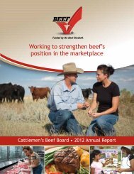 2012 Beef Board Annual Report - Cattlemen's Beef Promotion and ...