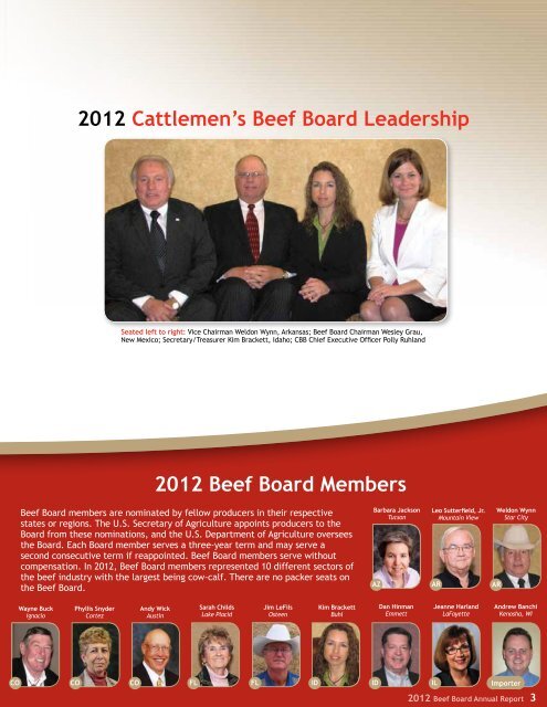 2012 Beef Board Annual Report - Cattlemen's Beef Promotion and ...