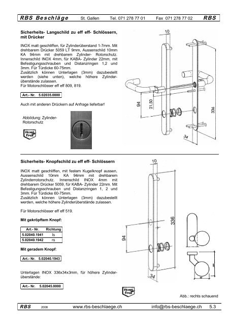 Sicherheits - Rbs-beschlaege.ch