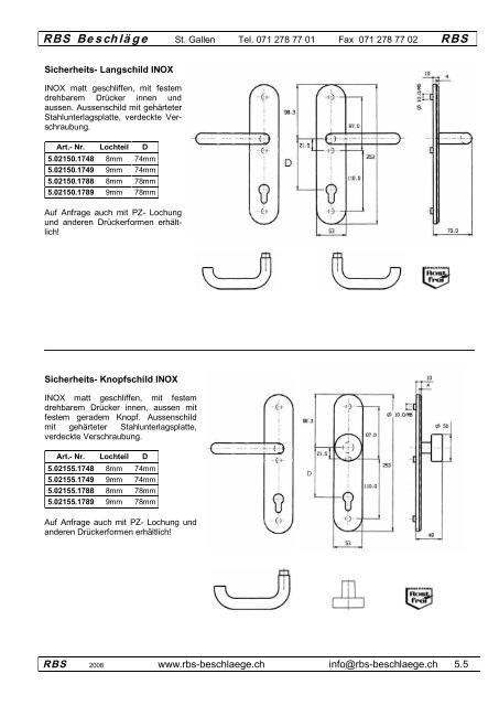 Sicherheits - Rbs-beschlaege.ch