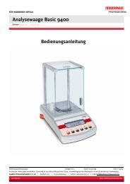 Analysewaage Basic 9400 - Wum-profishop.de