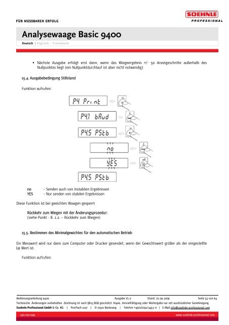 Analysewaage Basic 9400 - Wum-profishop.de