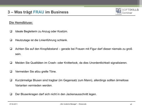 2 – Was trägt MANN im Business