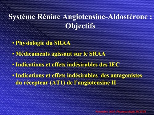 SystÃ¨me RÃ©nine Angiotensine-AldostÃ©rone