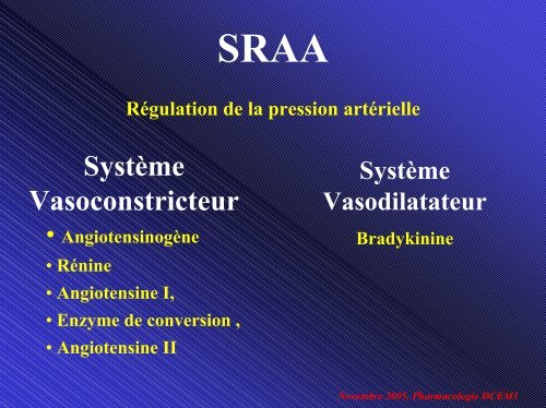 SystÃ¨me RÃ©nine Angiotensine-AldostÃ©rone