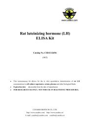 Rat luteinizing hormone (LH) ELISA Kit