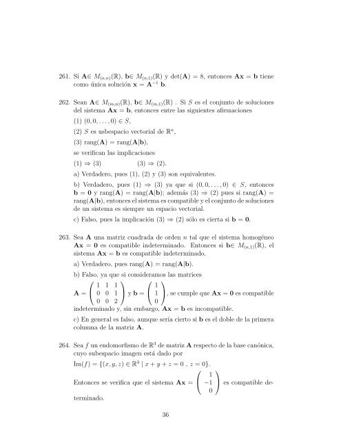 Cuestiones de´Algebra Lineal