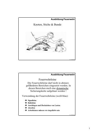 Knoten und Stiche - Feuerwehr Windeck