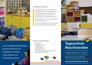 Flyer - Primarschule Maschwanden