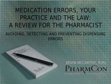 Responding Effectively and Ethically to Medication Errors - Free CE ...