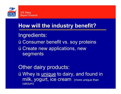 US Whey Protein Research Consortium - InnovateWithDairy.com