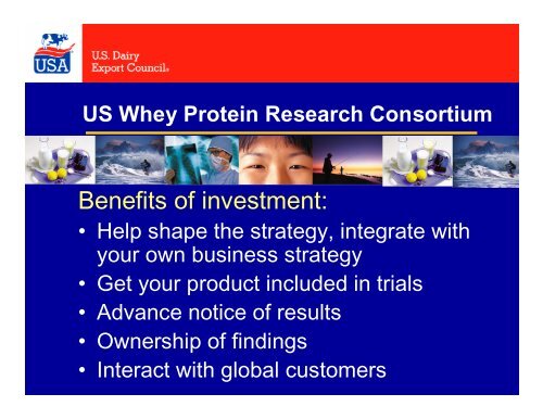 US Whey Protein Research Consortium - InnovateWithDairy.com