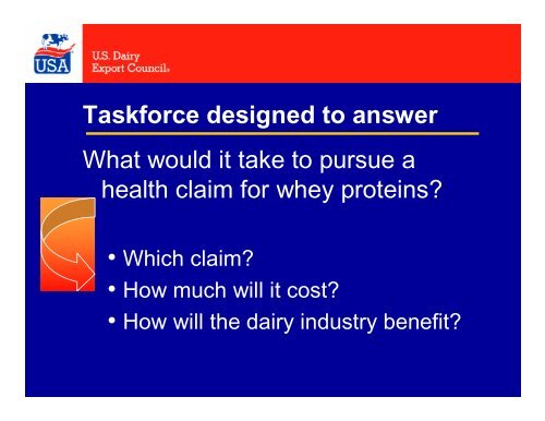 US Whey Protein Research Consortium - InnovateWithDairy.com