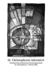 Osterbrief 2006 - St. Christophorus Percha