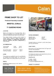 Bristol - 71 Queens Road - Calan - Retail Property Advisors