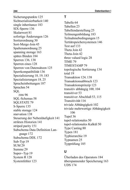 Skript Datenbanken I - Praktische Informatik Universität Kassel