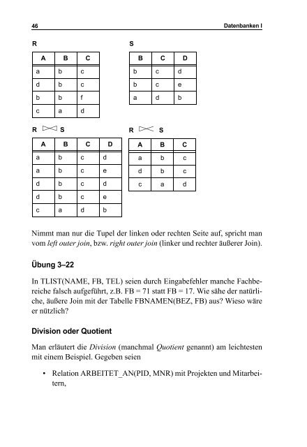 Skript Datenbanken I - Praktische Informatik Universität Kassel