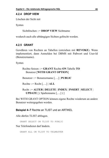 Skript Datenbanken I - Praktische Informatik Universität Kassel