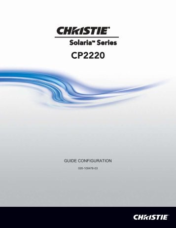 CP2220 - Christie Digital Systems