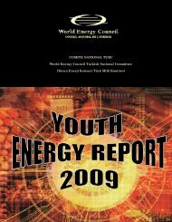 Youth Energy Report 2009 - World Energy Council