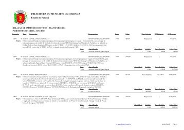 Estado do ParanÃ¡ PREFEITURA DO MUNICIPIO DE ... - MaringÃ¡