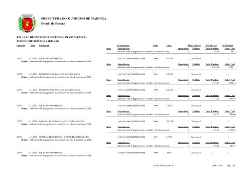 Estado do ParanÃ¡ PREFEITURA DO MUNICIPIO DE ... - MaringÃ¡