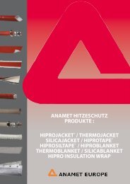 ANAMET HITZESCHUTZ PRODUKTE : HIPROJACKET ...