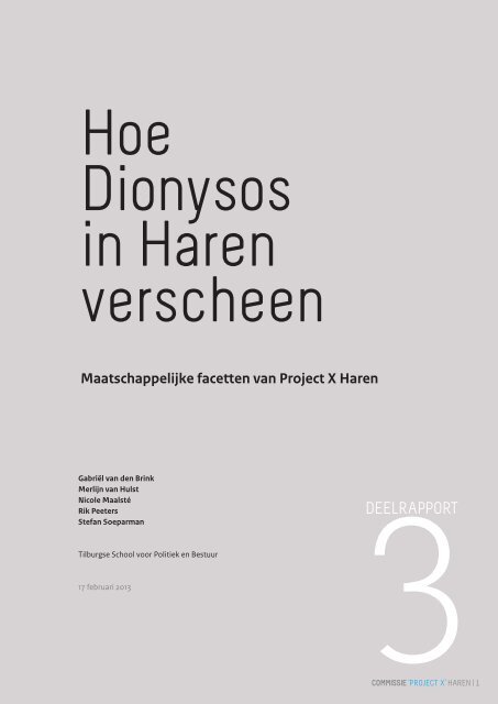 Deelrapport 3: Hoe Dionysos - Universiteit Twente