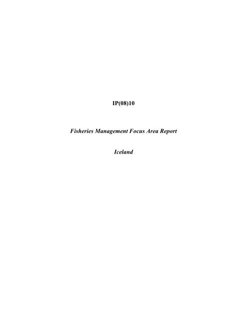 Management of Salmon Fisheries in Iceland - The North Atlantic ...