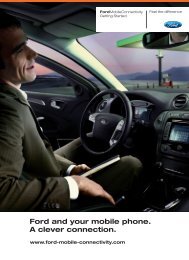 Ford and your mobile phone. A clever connection. - Ford - Bluetooth ...