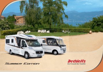 Preisliste/ Technische Daten Reisemobile Summer Edition - Dethleffs