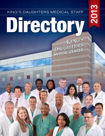 Download a copy of the Physician Directory - King's Daughters ...