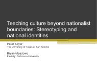 Teaching culture beyond nationalist boundaries ... - CERCLL