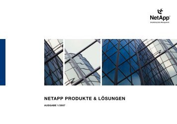 NetApp produKte & LÖSuNGeN - THE FOUNDERS