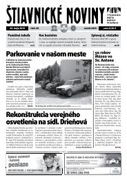 Parkovanie v naÅ¡om meste 50 rokov ... - BanskÃ¡ Å tiavnica