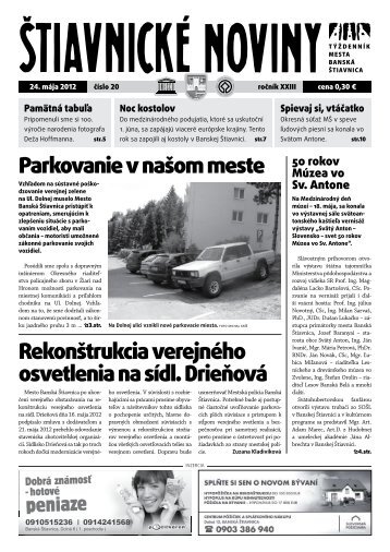 Parkovanie v naÅ¡om meste 50 rokov ... - BanskÃ¡ Å tiavnica