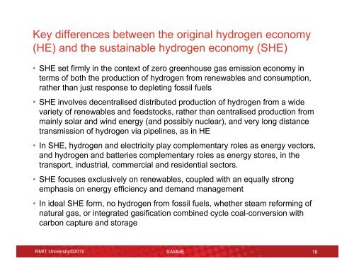 Re-envisioning a sustainable hydrogen energy economy