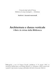 Bibliografia - Università degli Studi di Firenze