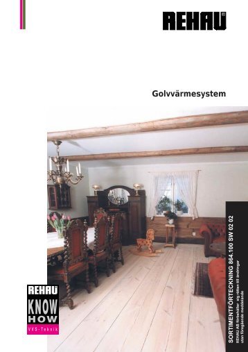 REHAU golvvärmesystem