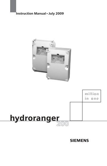 HydroRanger 200 - RS Hydro