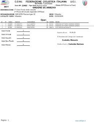 Classifica completa in pdf (111 kb) - Arkitano Mtb club