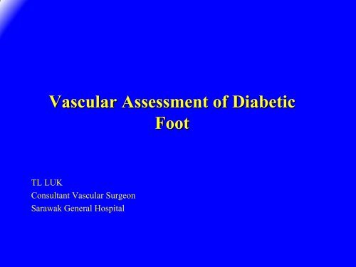 Vascular Assessment of Diabetic Foot - HKL Vascular