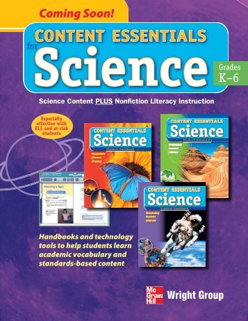 Content Essentials for Science Brochure - McGraw-Hill Ryerson