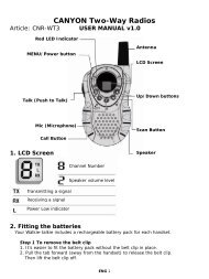 CANYON Two-Way Radios