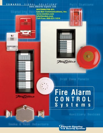 EDWARDS FireShield Conventional Fire Alarm Control Systems