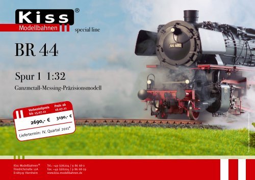 Spur 1 1:32 - Kiss Modellbahnen