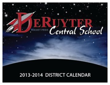 DCS Events Calendar - DeRuyter Central School
